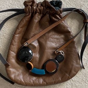 MARNI necklace with leather pouch